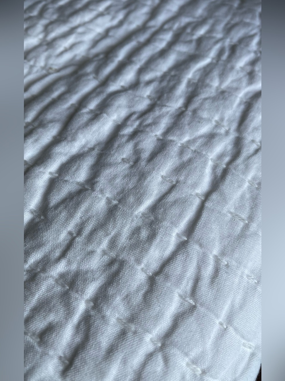 NEW Quince Organic Cotton Hand Stitched Quilted Shams, Standard (White) - Picture 2 of 4